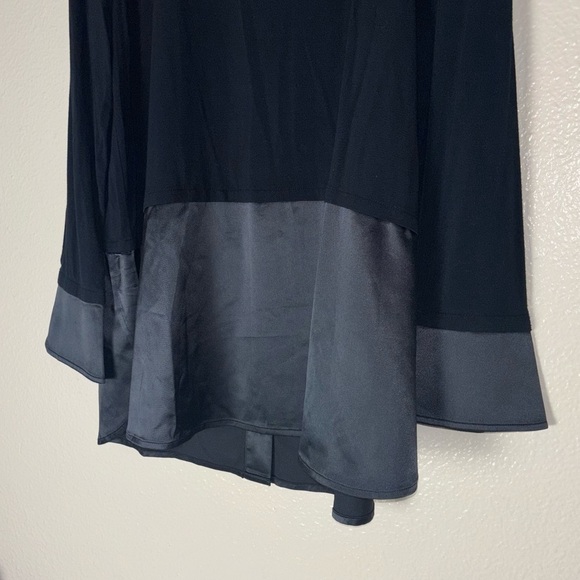 Soft Surroundings Black Tita jersey tunic top long sleeves Woman's size large - Picture 8 of 16